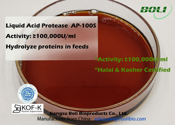 Протеаза Ap-100s энзима корма для животных кисловочная в жидкостной форме