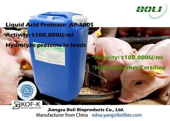 Протеаза Ap-100s энзима корма для животных кисловочная в жидкостной форме