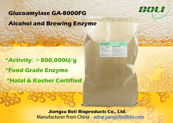 Энзим заваривать Glucoamylase GA-8000FG для порошка качества еды Concerntration алкоголя высокого