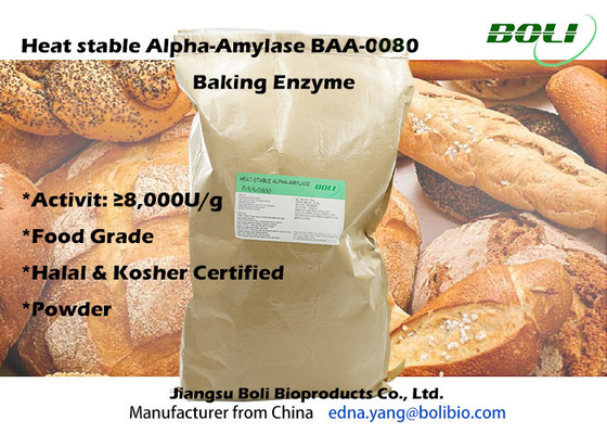 Нагрейте - стабилизированную альфу амилазы пищевых добавок энзима 8,000U/g Альф-амилазы BAA-0080 печь здоровую