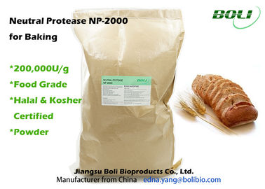 Протеаза NP 2000 энзимов выпечки качества еды нейтральная для халяльное аттестованного кошерного